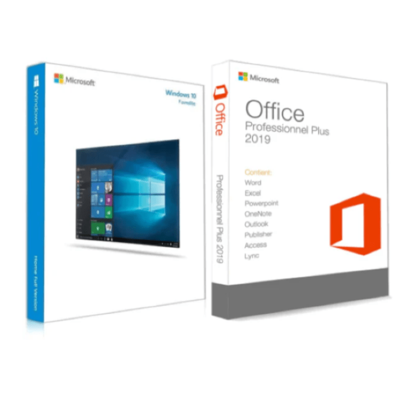 Pack Office 2019 Pro Plus + Windows 10 Famille - K - Licence Store